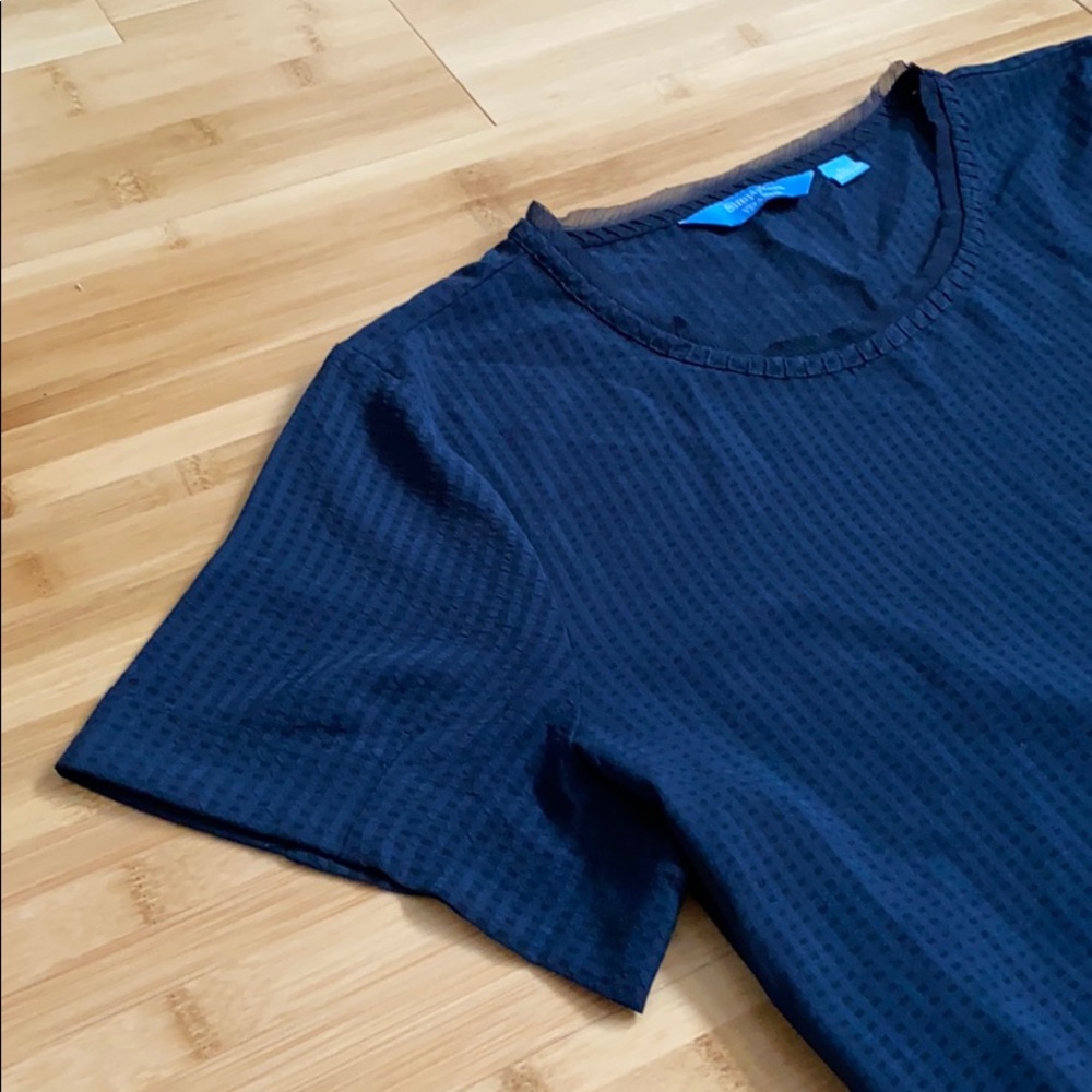 Simply Vera Wang Navy Blue Shirt